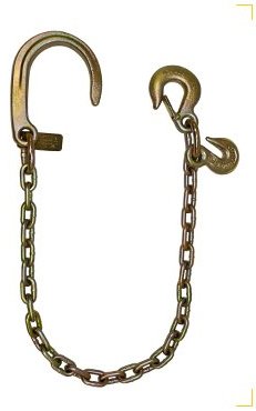G70 5/16 x 3 Ultimate Axle Chain w/8 J Hook on one end & Grab Hook & Slip Hook on Other end BA Products #N711-AC3S 