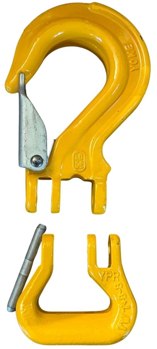 Yoke Grade 80 5/16″ Round Sling Sling Hook with  Shackle Towing